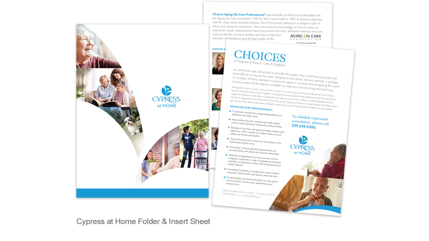 Cypress at Home folder with care management insert